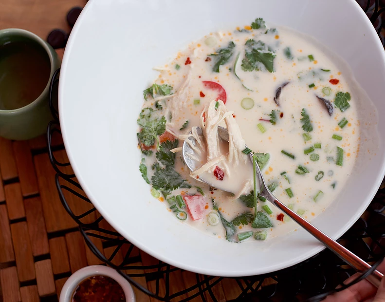 Order Thai Coconut Soup food online from Malai Kitchen store, Southlake on bringmethat.com