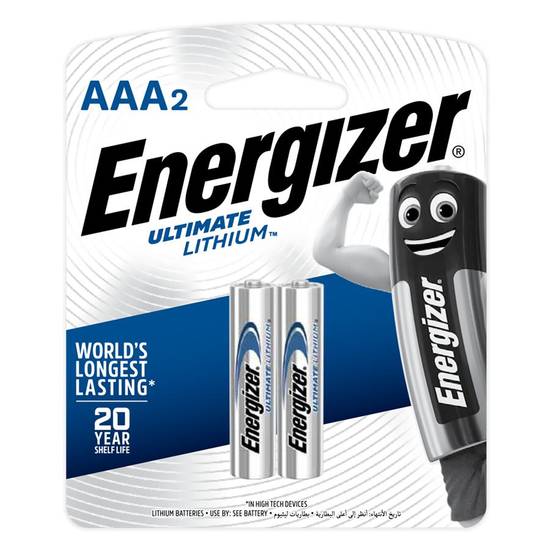Order Energizer Advanced Lithium Batteries AAA2 food online from Deerings Market store, Traverse City on bringmethat.com