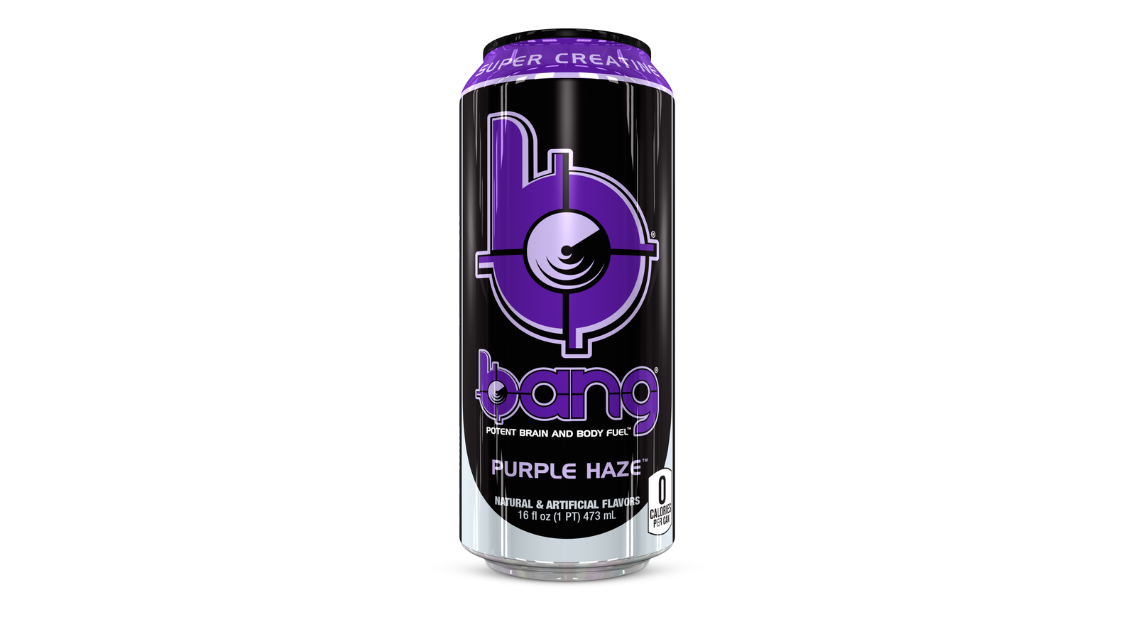 Order Bang Purple Haze Energy Drink with Super Creatine, 16 fl oz food online from Lula Convenience Store store, Evesham on bringmethat.com