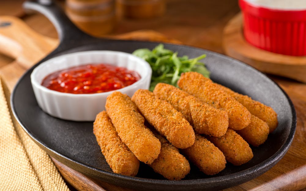 Order Fried Mozzarella Sticks - 7 Pieces food online from Three Brothers Italian Restaurant store, Bowie on bringmethat.com
