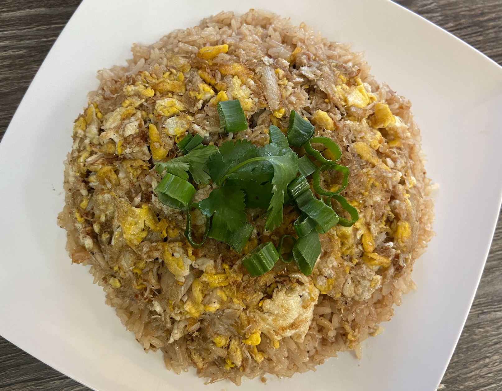 Order Crab Fried Rice (Made of real crab!!) food online from Sriracha Thai Restaurant store, Carson on bringmethat.com