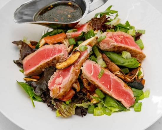 Order Seared Ahi Tuna Salad food online from 26 Beach Cafe store, Marina del Rey on bringmethat.com