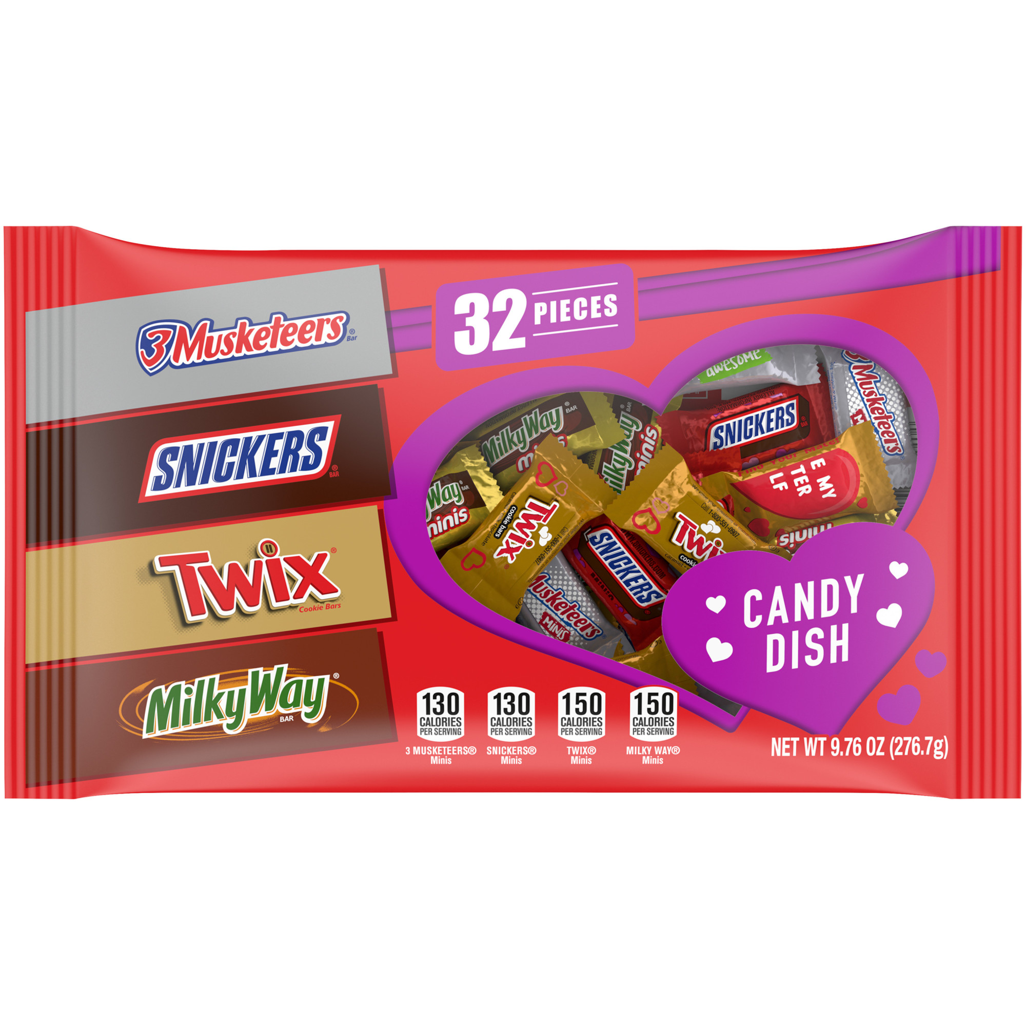 Order Snickers, Twix, Milky Way & 3 Musketeers Mix, Minis - 9.76 oz food online from Rite Aid store, MILLER PLACE on bringmethat.com