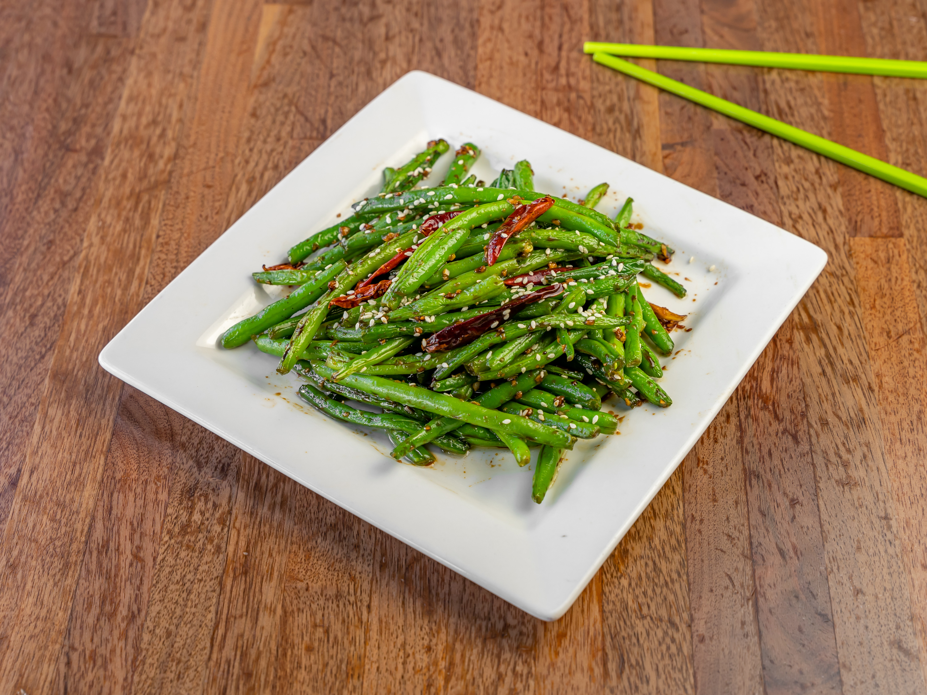 Order String Bean in Spicy Garlic Sauce food online from Jo Jo's Cafe store, San Francisco on bringmethat.com