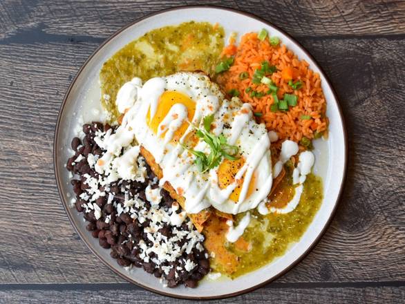 Order Chicken and Egg Enchiladas food online from Casa Del Barco store, Short Pump on bringmethat.com