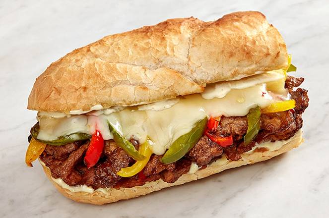 Order Steak and Pepper Sandwich  food online from McAlister's Deli - 537 - Ft Worth TCU, TX store, Ft. Worth on bringmethat.com