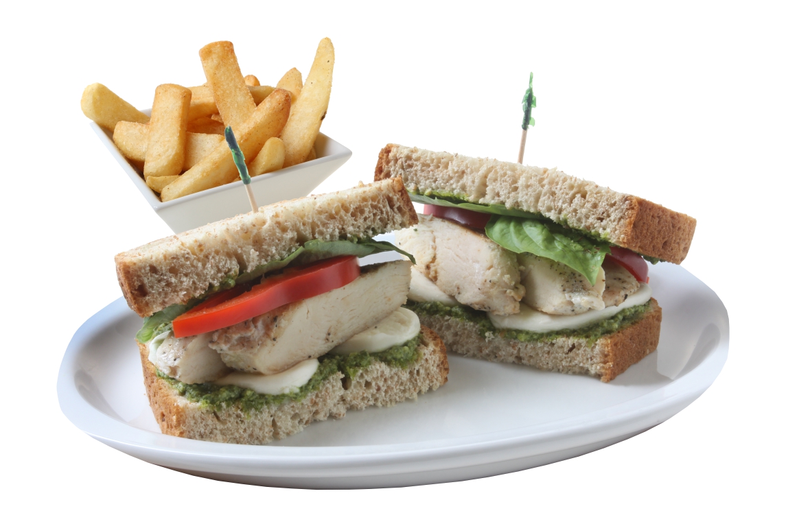 Order Pesto Grilled Chicken Breast Sandwich food online from Big mama's & papa's pizzeria store, Montrose on bringmethat.com