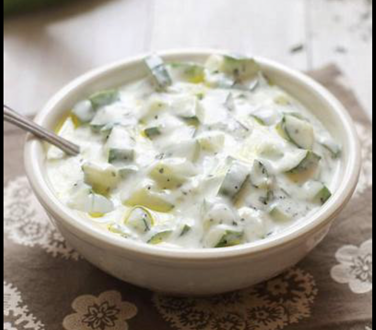 Order Yogurt and Cucumbers Salad and Pita food online from Zam zam middle eastern grill store, Chicago on bringmethat.com