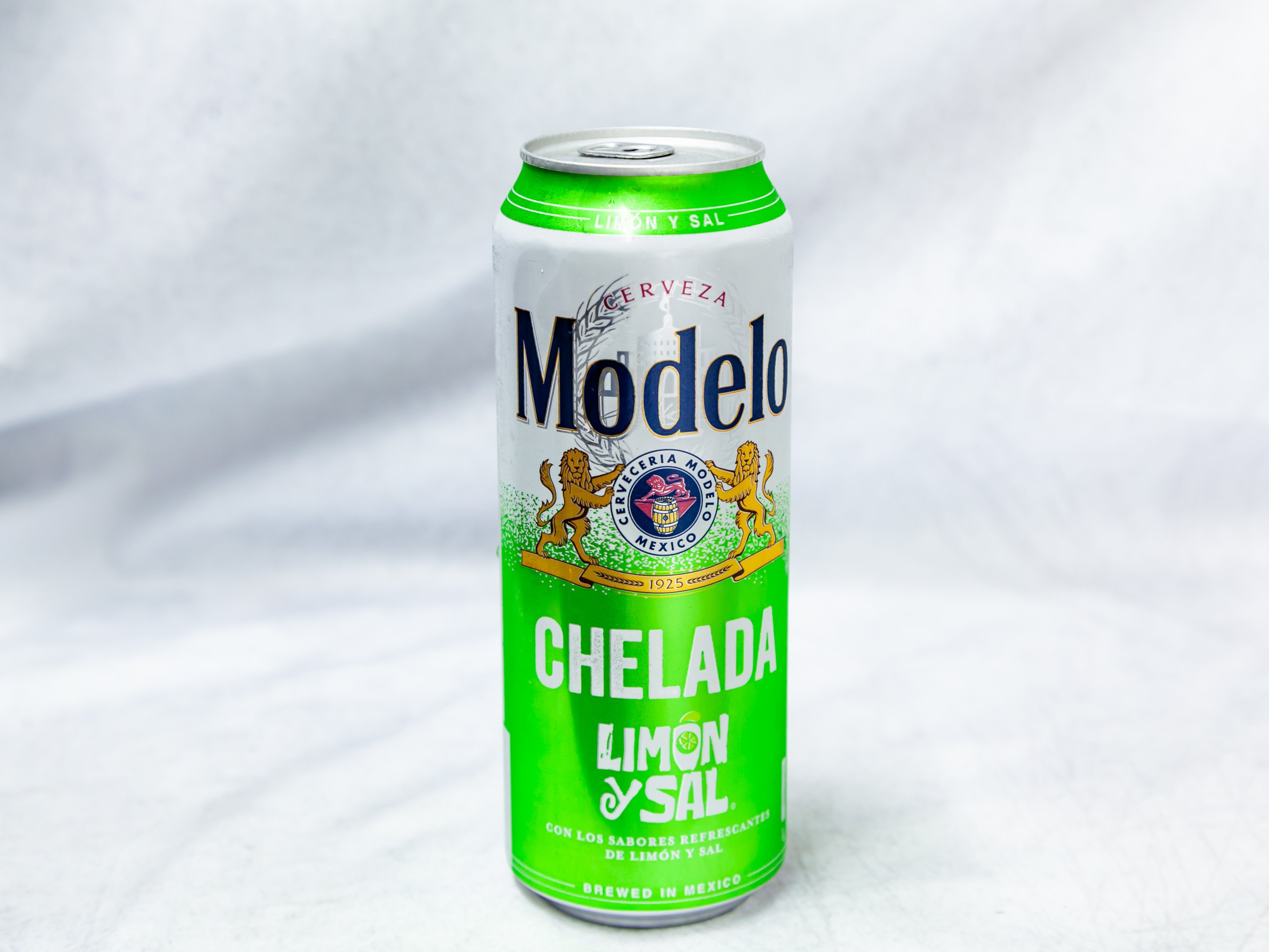 Order 24 oz. Can Modelo Chelada Limon Y Sal  food online from Gallaghers Drive-In Liquor store, Oakland on bringmethat.com