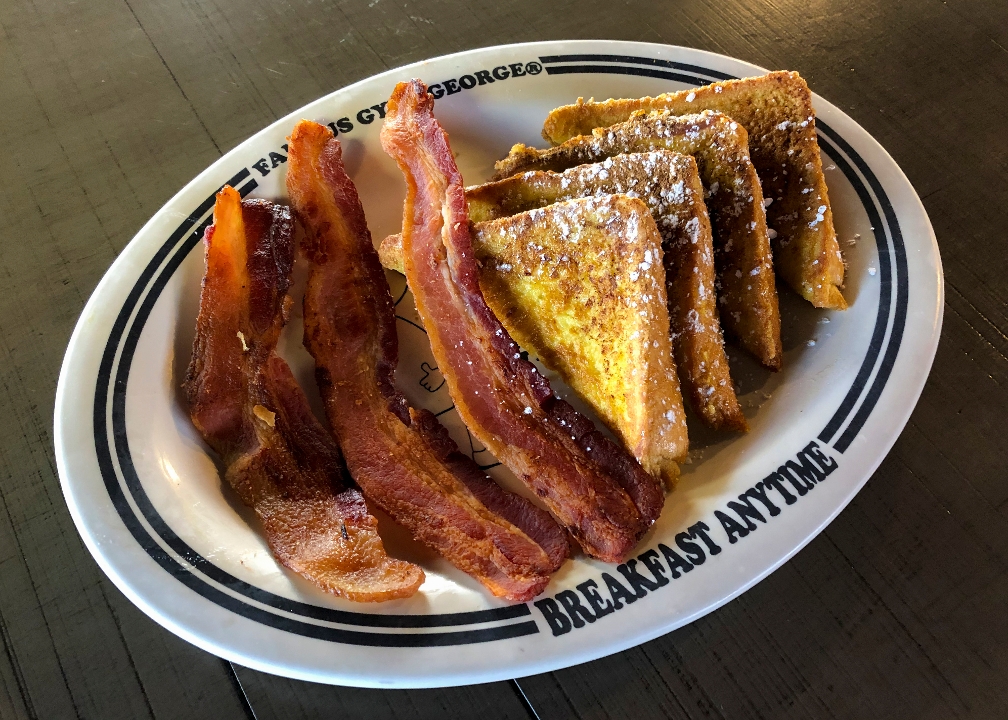 Order French Toast with Bacon food online from Famous Gyro George store, Maple Heights on bringmethat.com