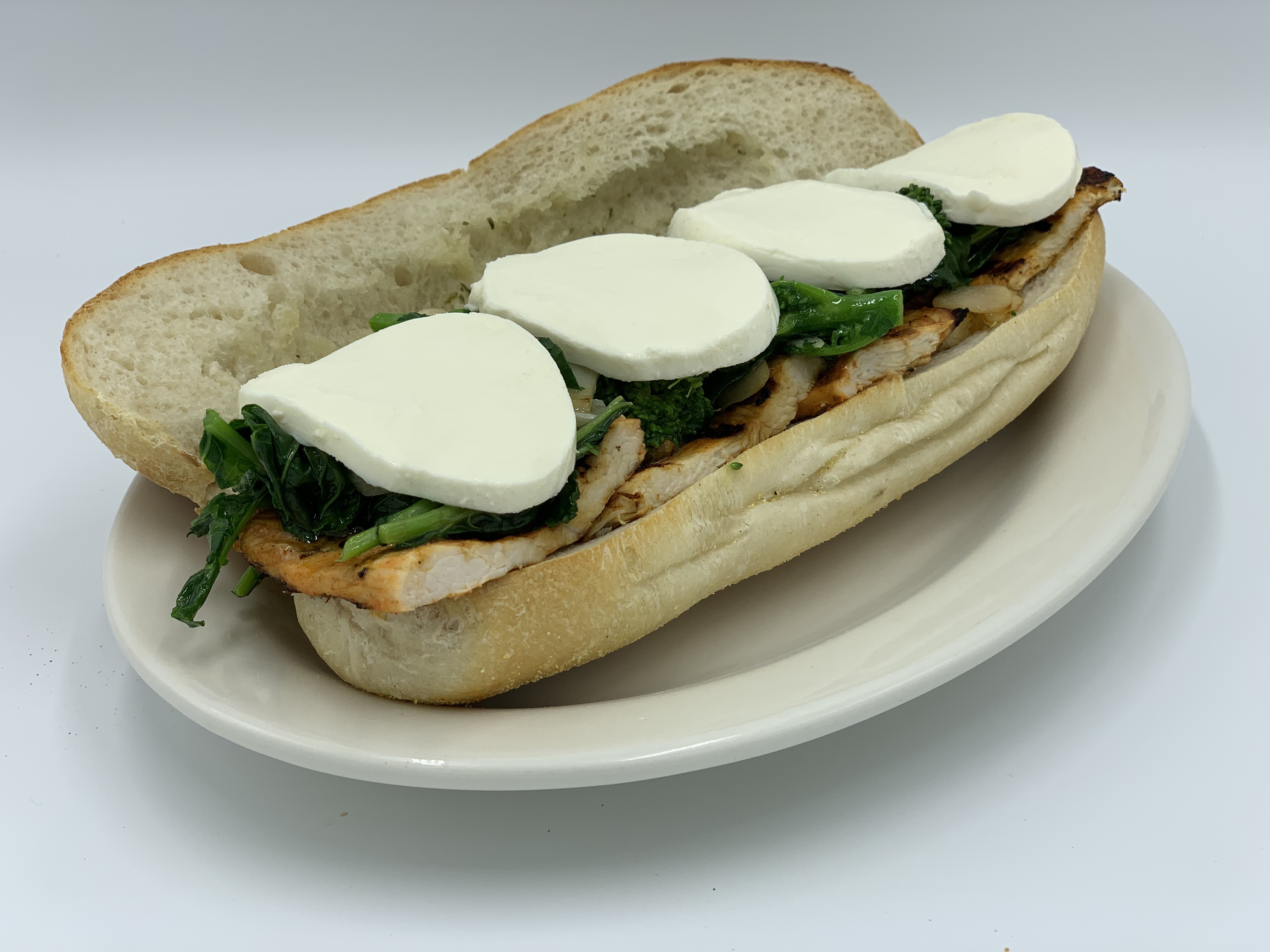 Order Grilled Chicken Broccoli Rabe Sandwich food online from Mario's Pizzeria of Seaford store, Seaford on bringmethat.com