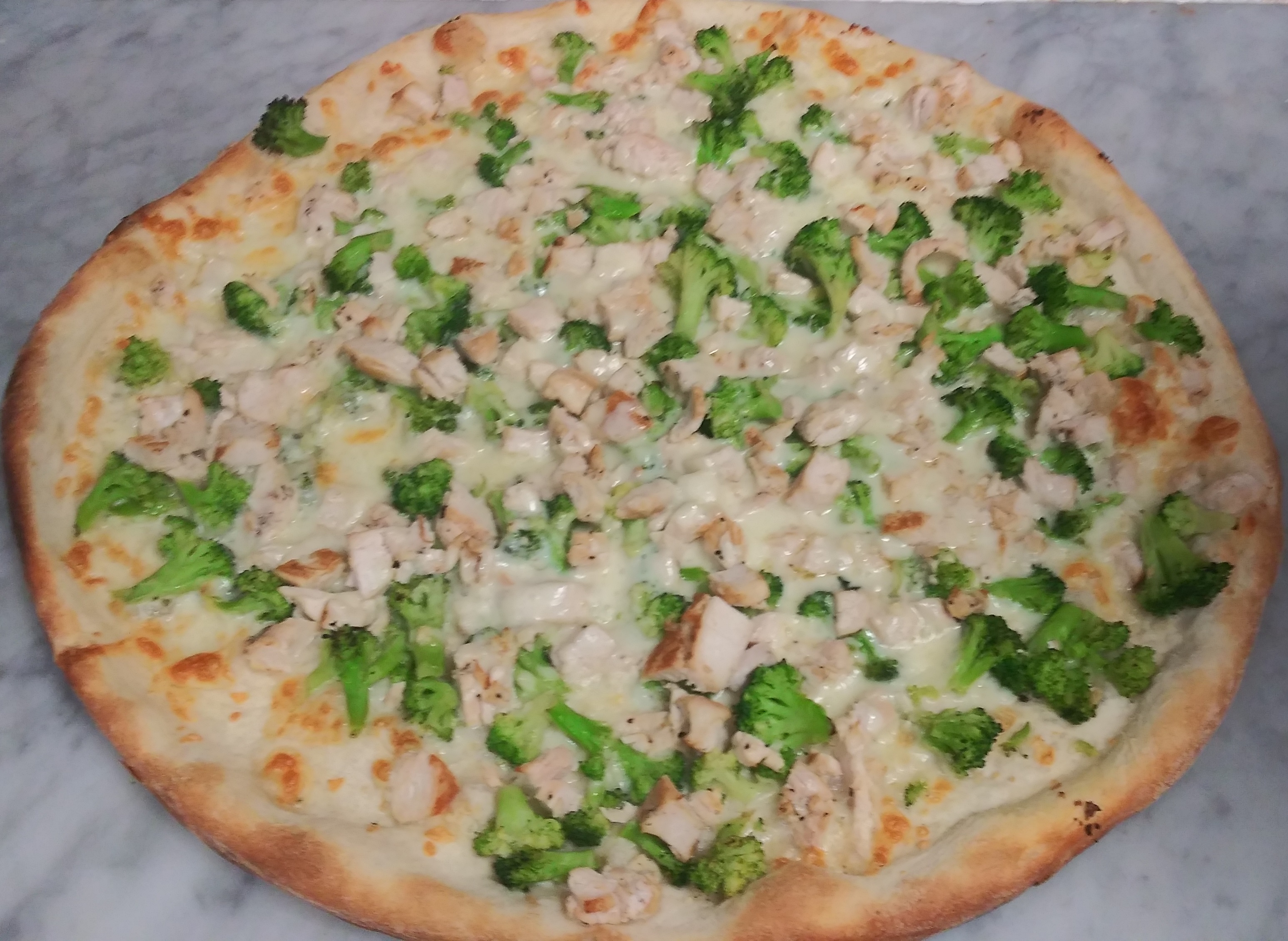 Order 16" Large Chicken and Broccoli  food online from Venezia Pizza store, Morrisville on bringmethat.com