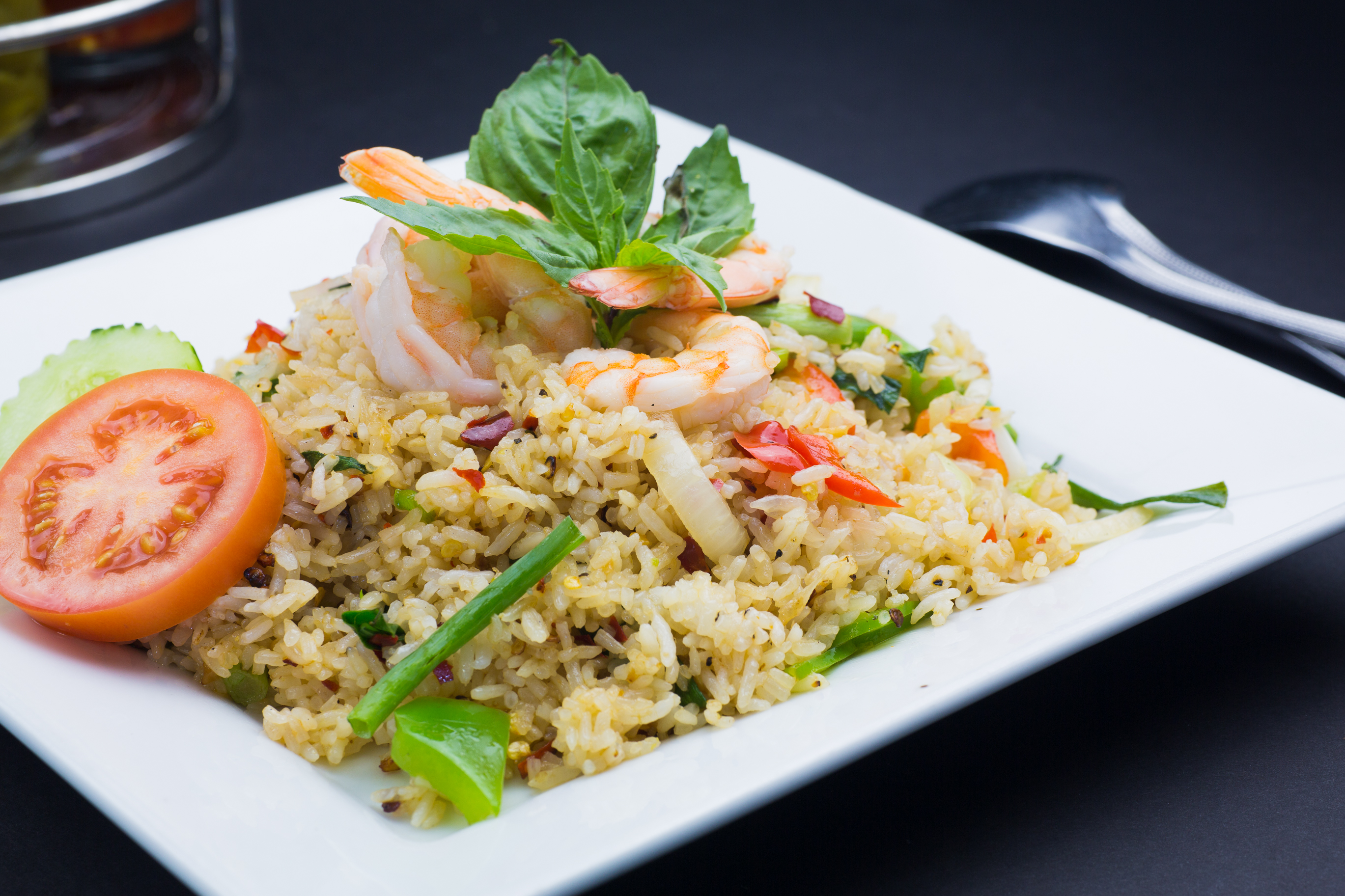 Order 54. Spicy Fried Rice food online from Thai Dishes store, Santa Monica on bringmethat.com