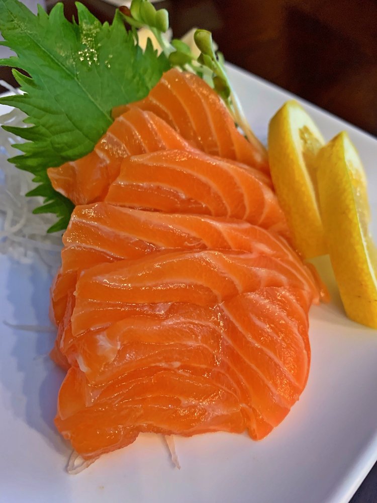 Order SS4. Sake Sashimi food online from Roll House store, Santa Monica on bringmethat.com