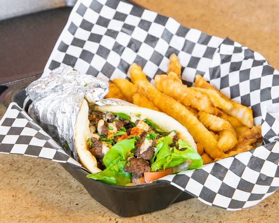 Order BEEF GYRO  food online from Stop-N-GO Gyros store, North Richland Hills on bringmethat.com