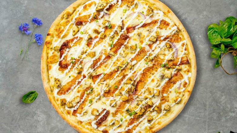 Order Vegan Butter Vegan Chicken Pizza food online from Mac Pizza & Wings store, Richmond on bringmethat.com
