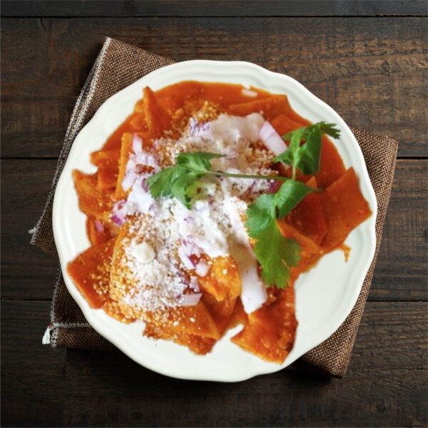 Order Chilaquiles Verdes o Rojos food online from M&M Deli Cafe store, New Rochelle on bringmethat.com