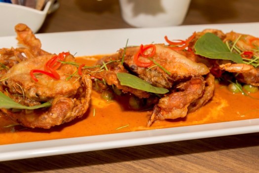 Order Panang Soft Shell Crab Special food online from The Connection Thai Sushi store, Henderson on bringmethat.com