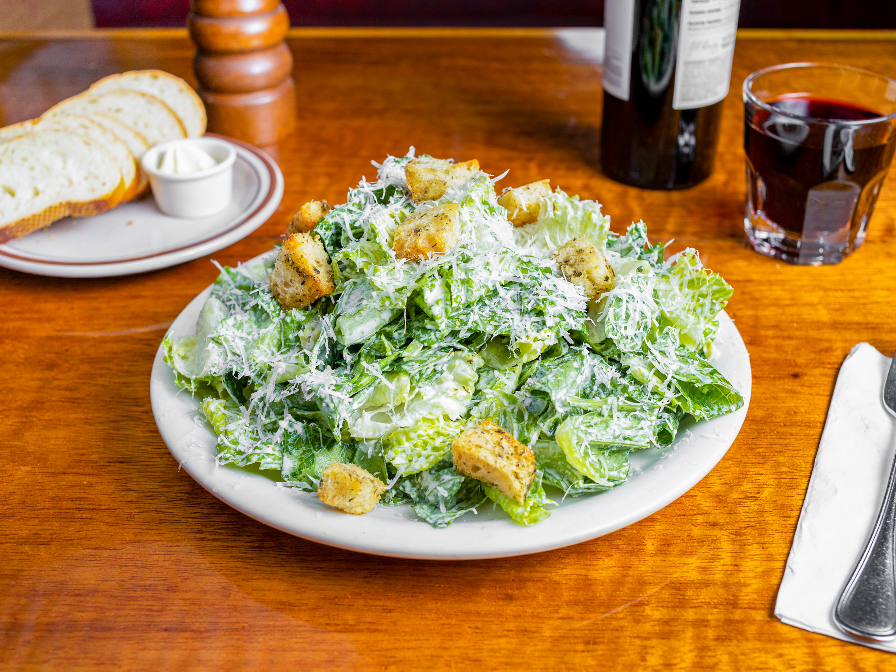 Order Caesar Salad food online from The Sausage Factory store, San Francisco on bringmethat.com