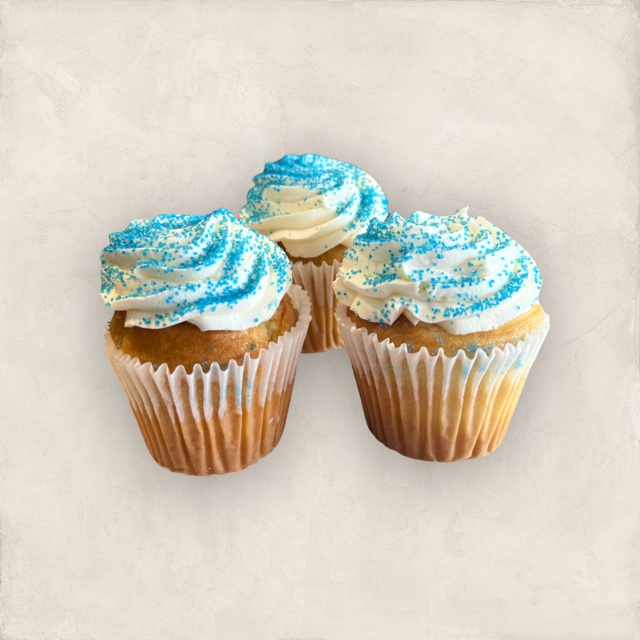 Order Vanilla Cup Cake food online from Lutz Cafe & Pastry Shop store, CHICAGO on bringmethat.com