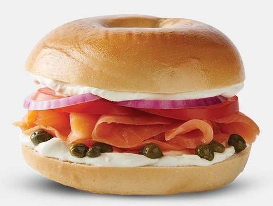 Order Smoked Salmon Sandwich food online from Caribou Coffee store, Cedar Rapids on bringmethat.com