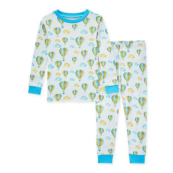 Order Burt's Bees Baby® Size 24M Up in the Clouds Tee and Pant PJ Set in Blue food online from Bed Bath & Beyond store, Westbury on bringmethat.com