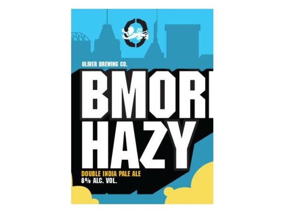 Order Oliver Brewing Bmore Hazy IPA - 6x 12oz Cans food online from Magothy Wine & Spirits store, Severna Park on bringmethat.com