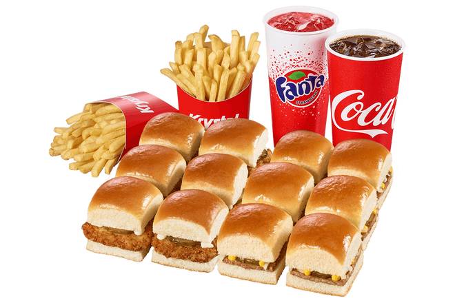 Order 6 CHEESE KRYSTALS + 6 CHIKS® COMBO food online from Krystal - Curry Ford store, Gallatin on bringmethat.com