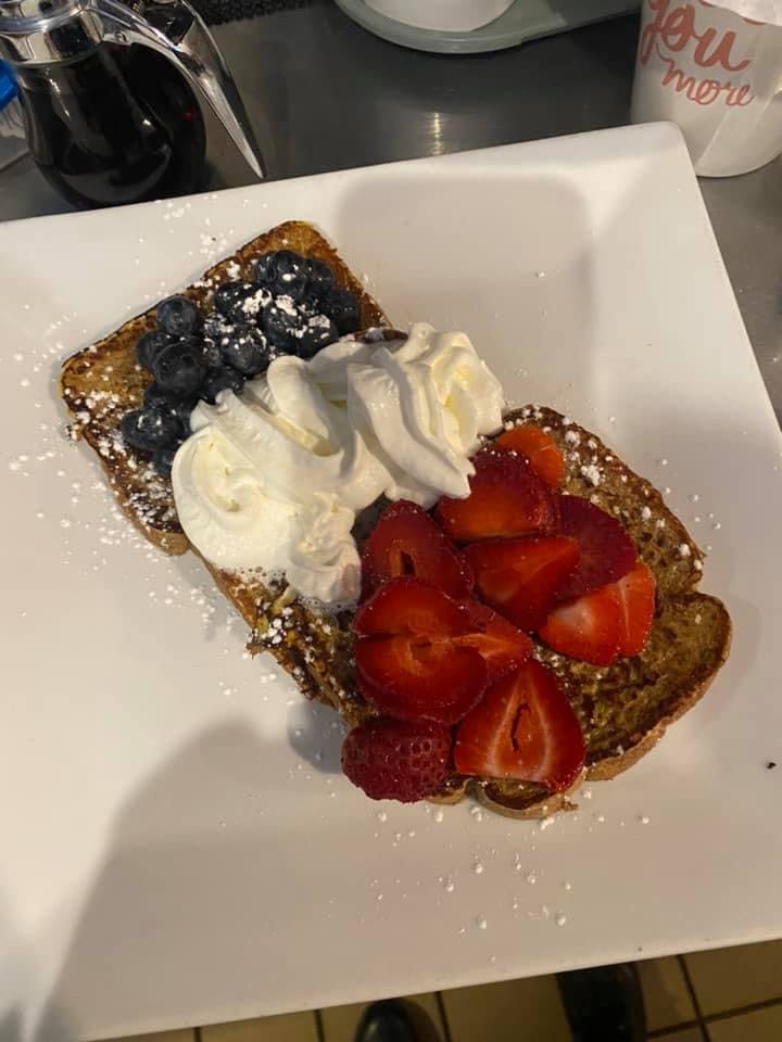 Order French Toast with Fruit - Toast food online from Emely's Pizza Restaurant store, North Franklin on bringmethat.com