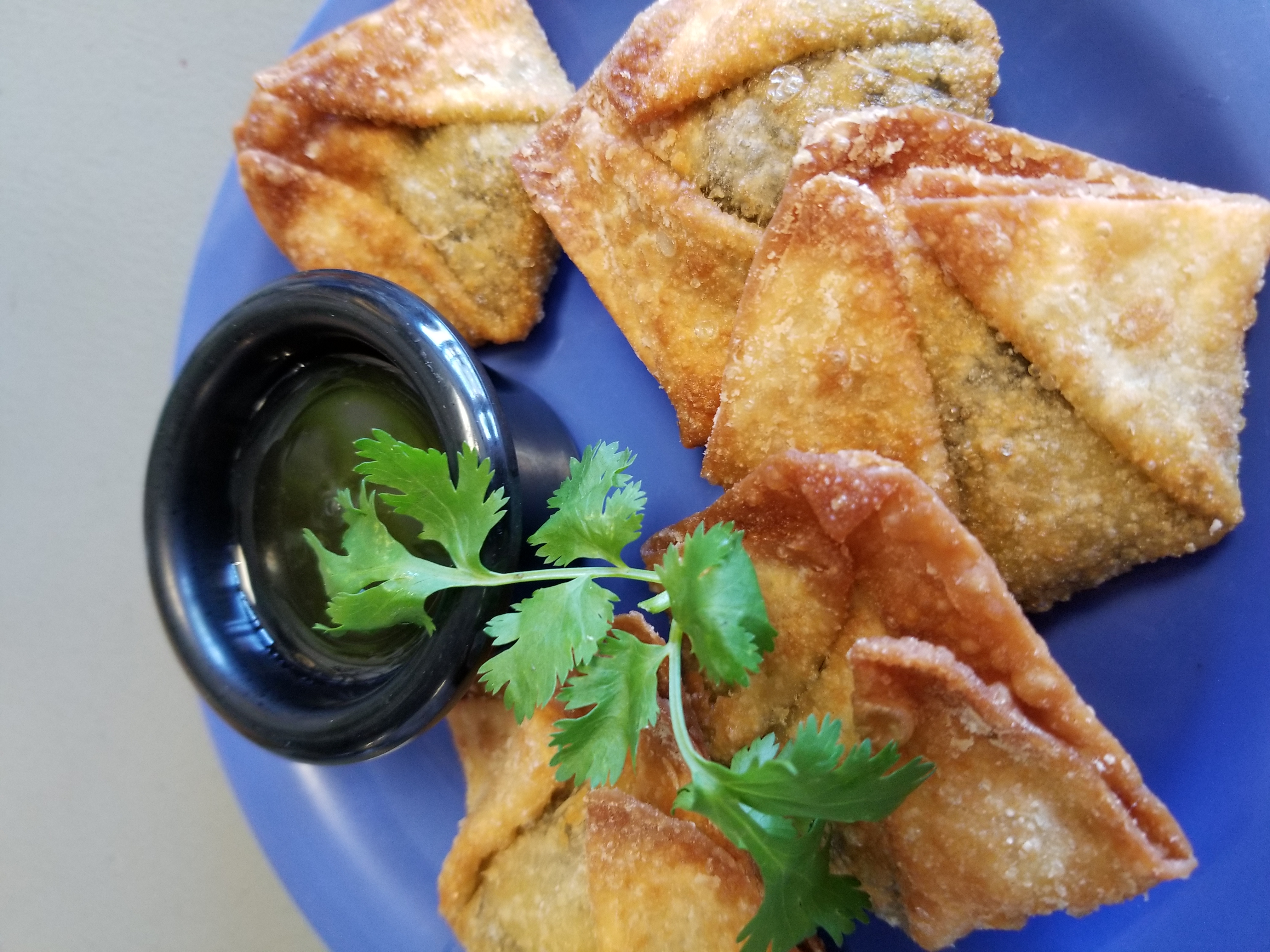 Order Fried Wonton with Avocado Cream Cheese food online from Thai On Demand store, Scottsdale on bringmethat.com