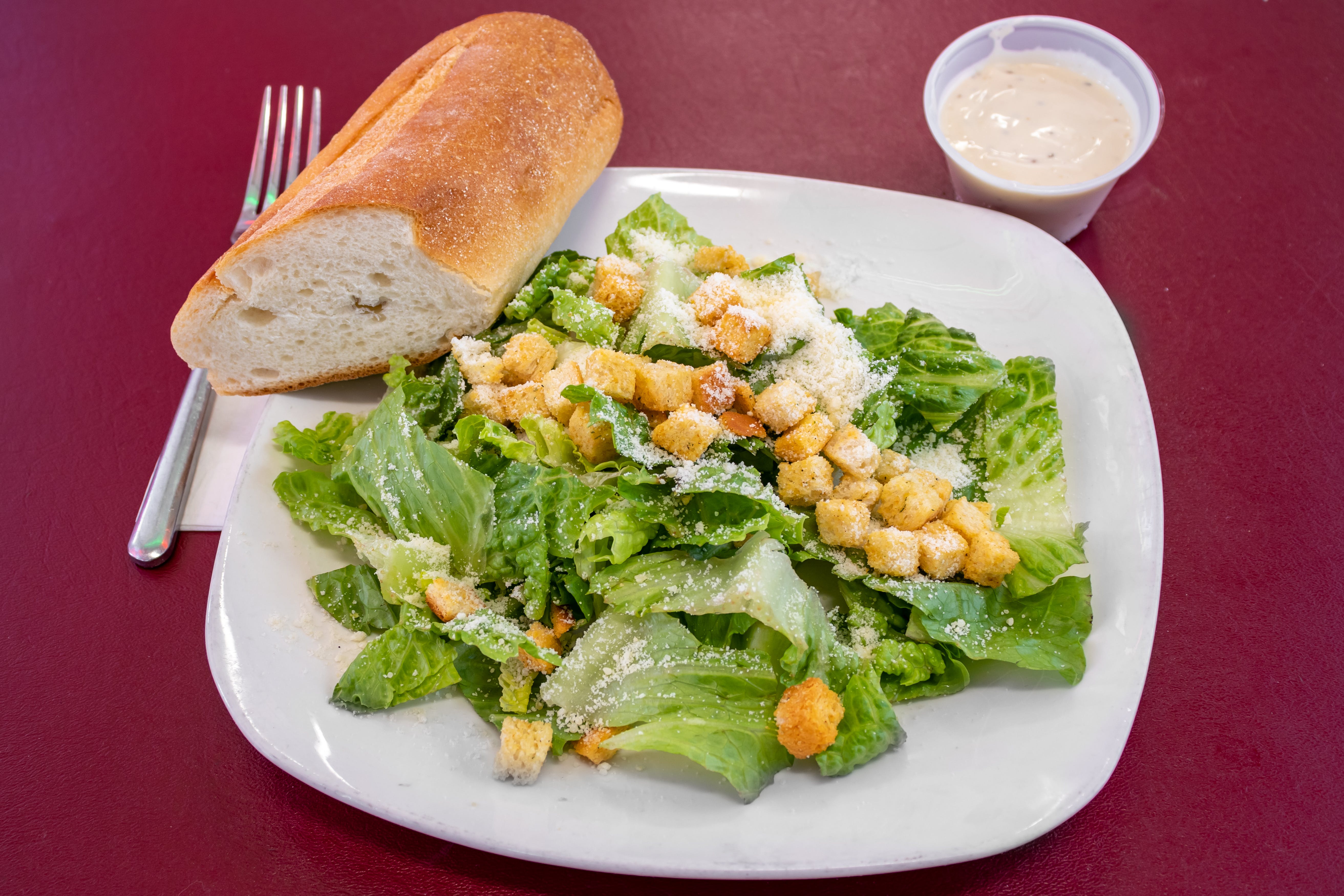 Order Caesar Salad - Small food online from 3 Boys From Italy store, West Haverstraw on bringmethat.com