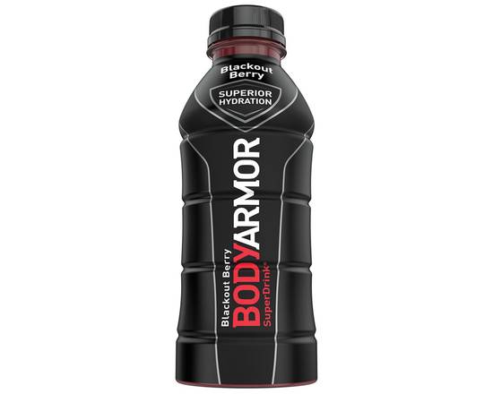 Order Body Armor Blackout Berry 28oz Bottle food online from Johnny Rockets - Ontario Mills store, Ontario on bringmethat.com
