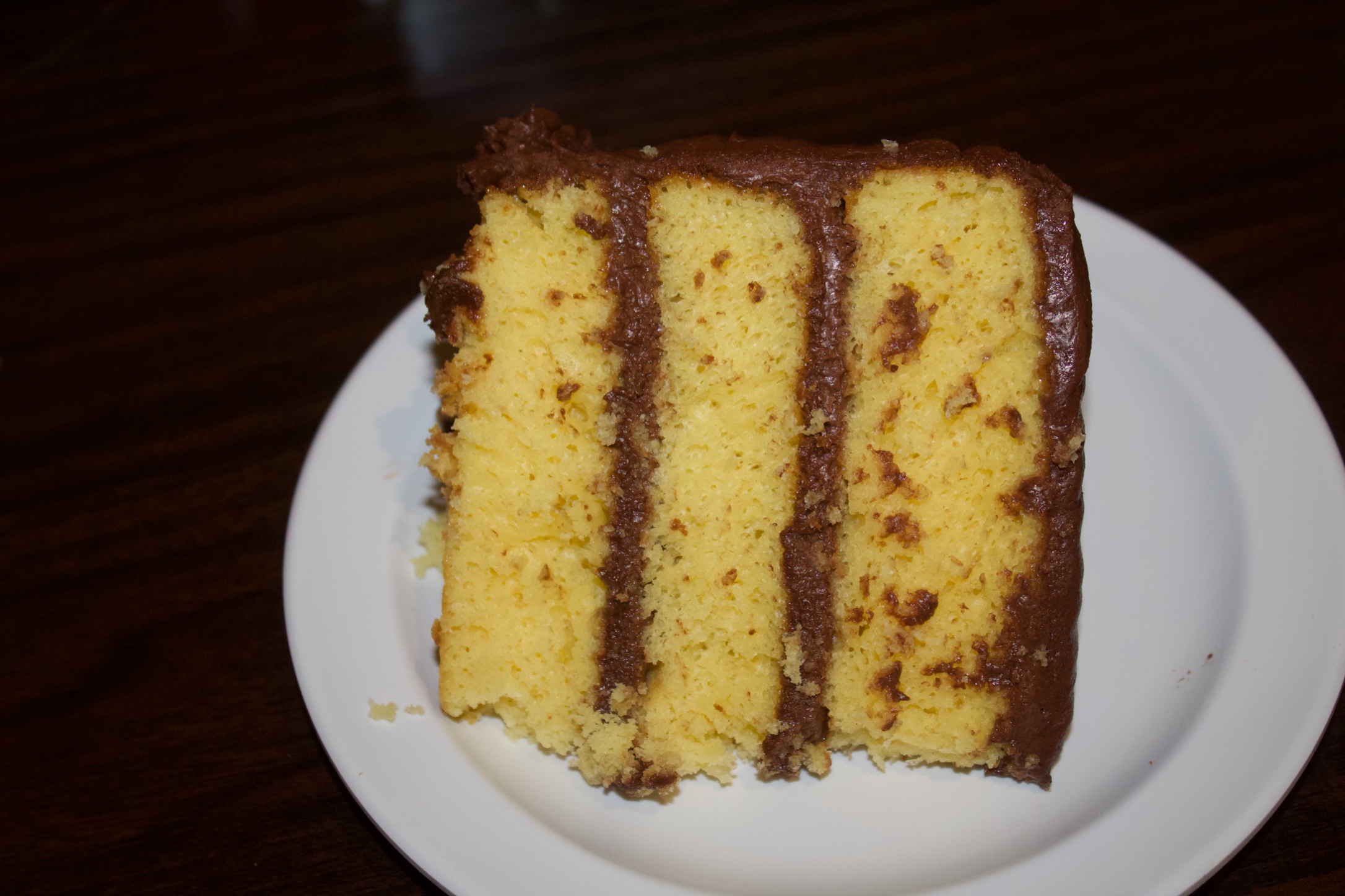 Order Yellow Chocolate Cake food online from Paula Soul Food Cafe store, Hackensack on bringmethat.com