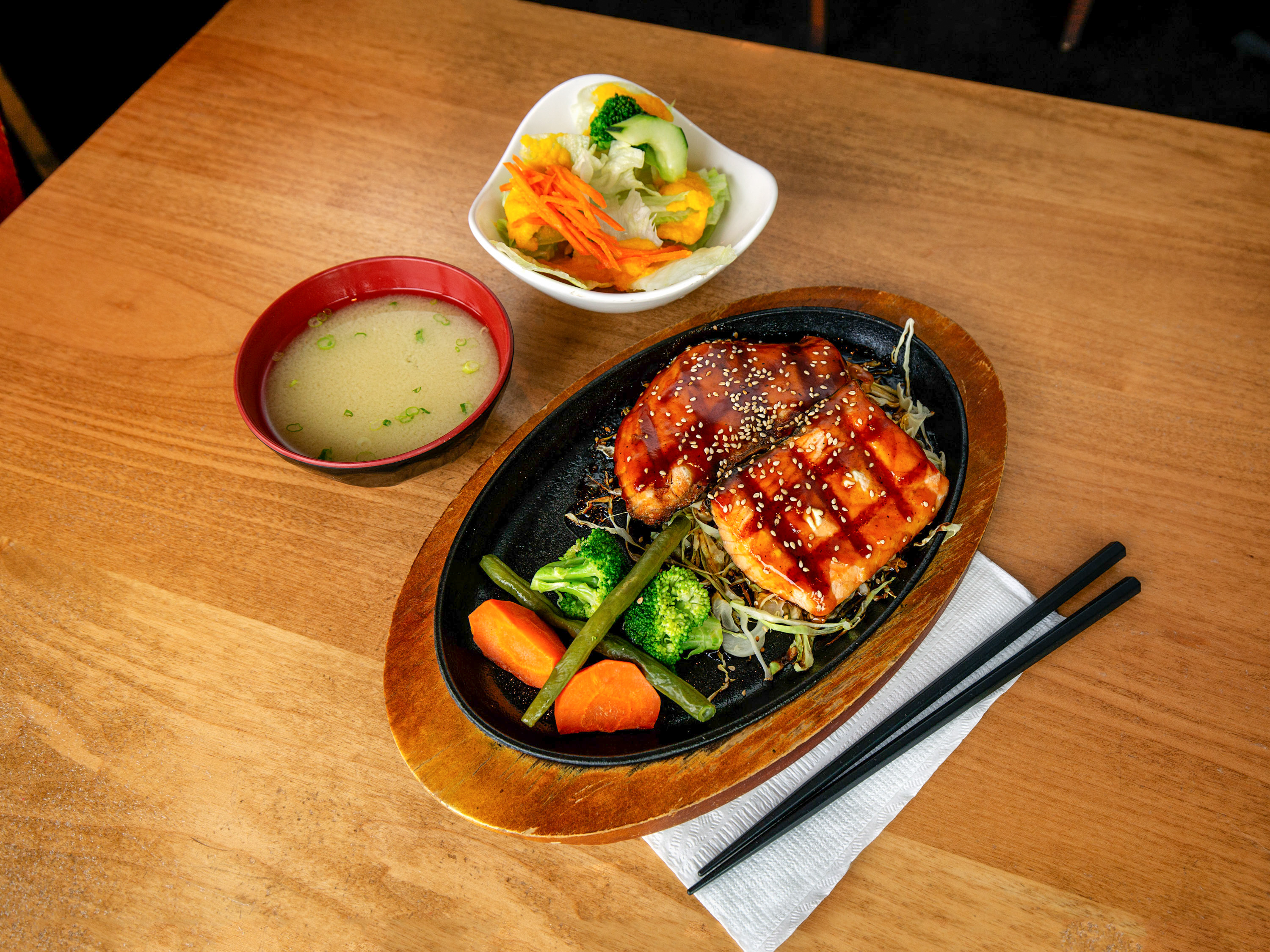 Order Salmon Teriyaki food online from Mio Sushi store, Beaverton on bringmethat.com
