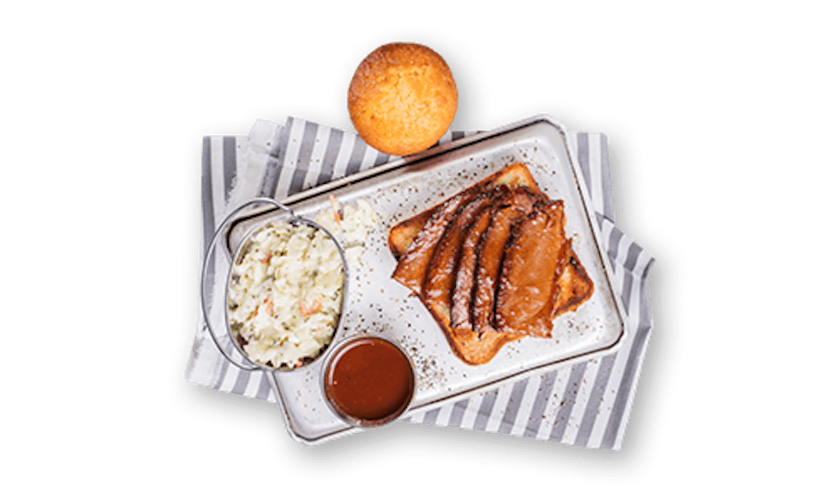 Order Texas Beef Brisket Platter food online from Famous Daves store, Hayward on bringmethat.com
