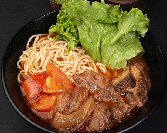 Order 番茄牛三宝面 Tomato Beef Noodle Soup food online from Hi House store, Irvine on bringmethat.com