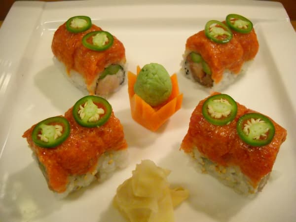 Order New York Roll food online from Mikado Sushi store, Chandler on bringmethat.com