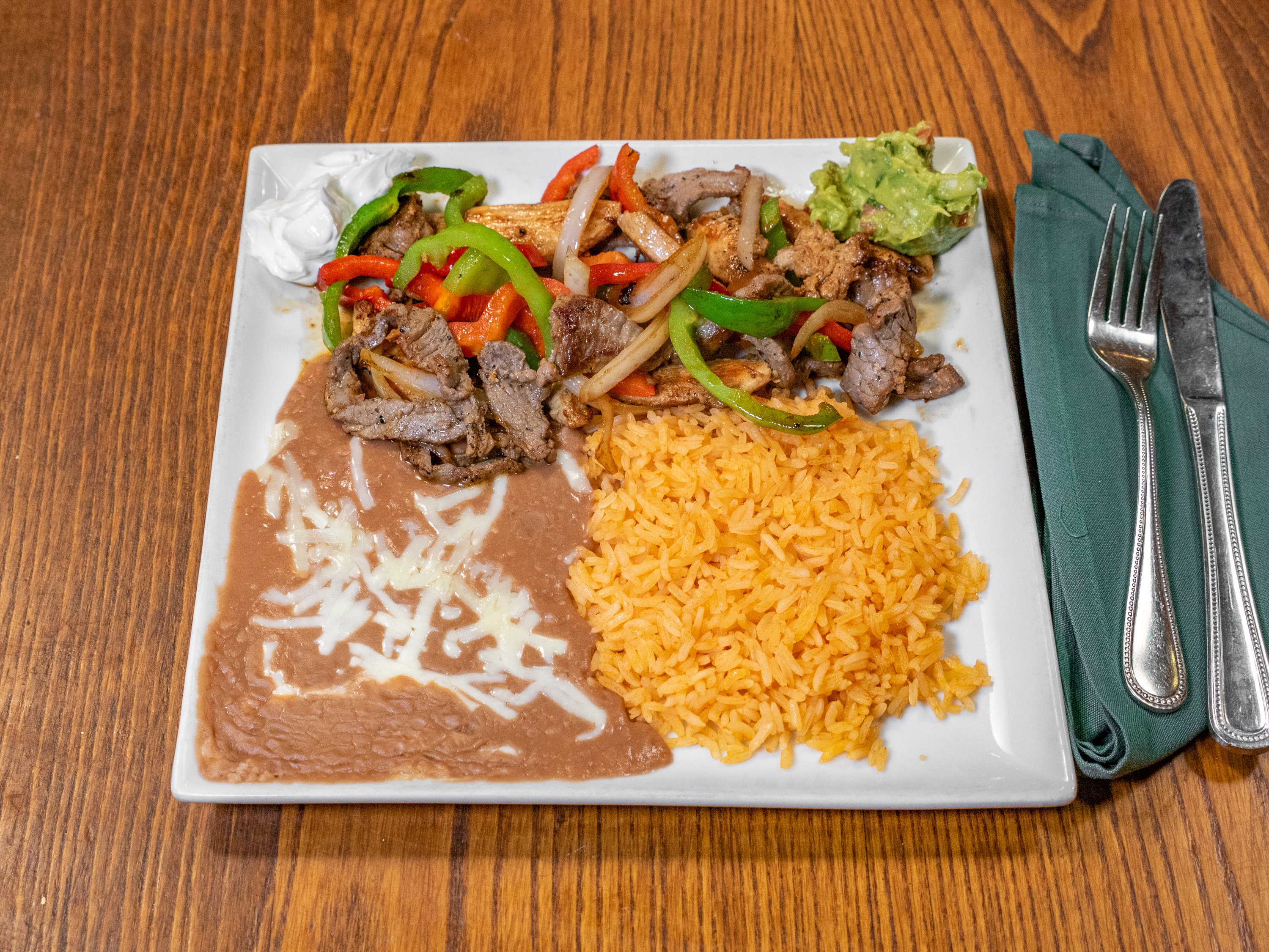 Order Fajitas with 2 Meat Combo food online from East Patio Mexicano store, Sacramento on bringmethat.com