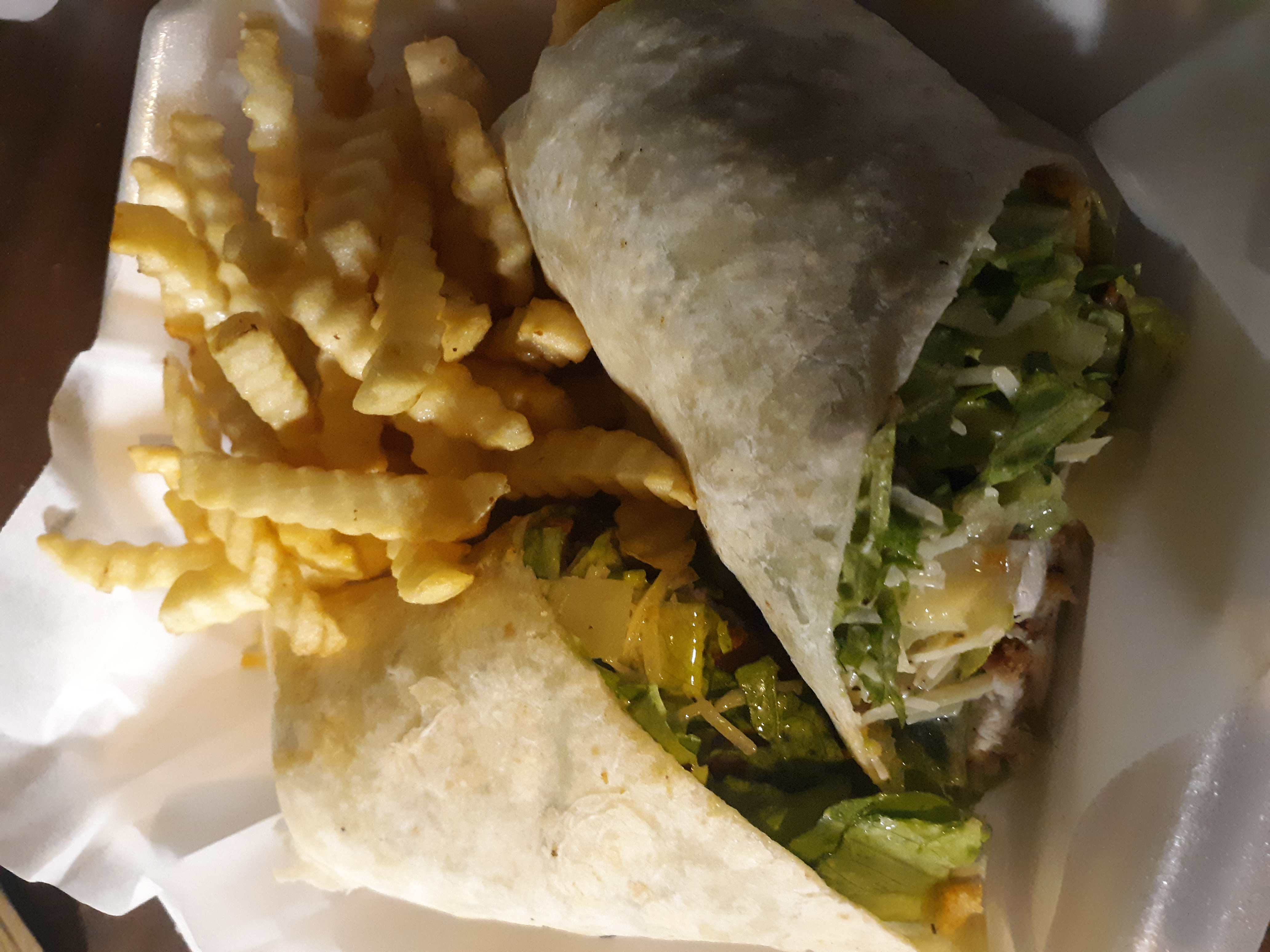 Order Chicken Caesar Wrap food online from Boozie Bar & Grille store, Davenport on bringmethat.com