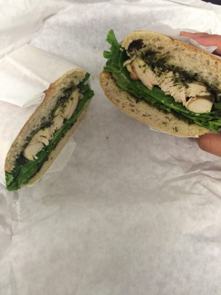 Order Chicken Pesto Panini food online from Cherry Pick Cafe store, Los Angeles on bringmethat.com