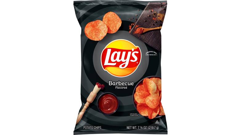 Order Lay'S Potato Chips, Barbecue Flavor 7.75 Oz food online from Valero Food Mart store, Murrayville on bringmethat.com