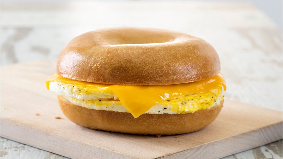 Order 1 Egg and Cheese Sandwich food online from Bruegger's Bagels store, Austin on bringmethat.com