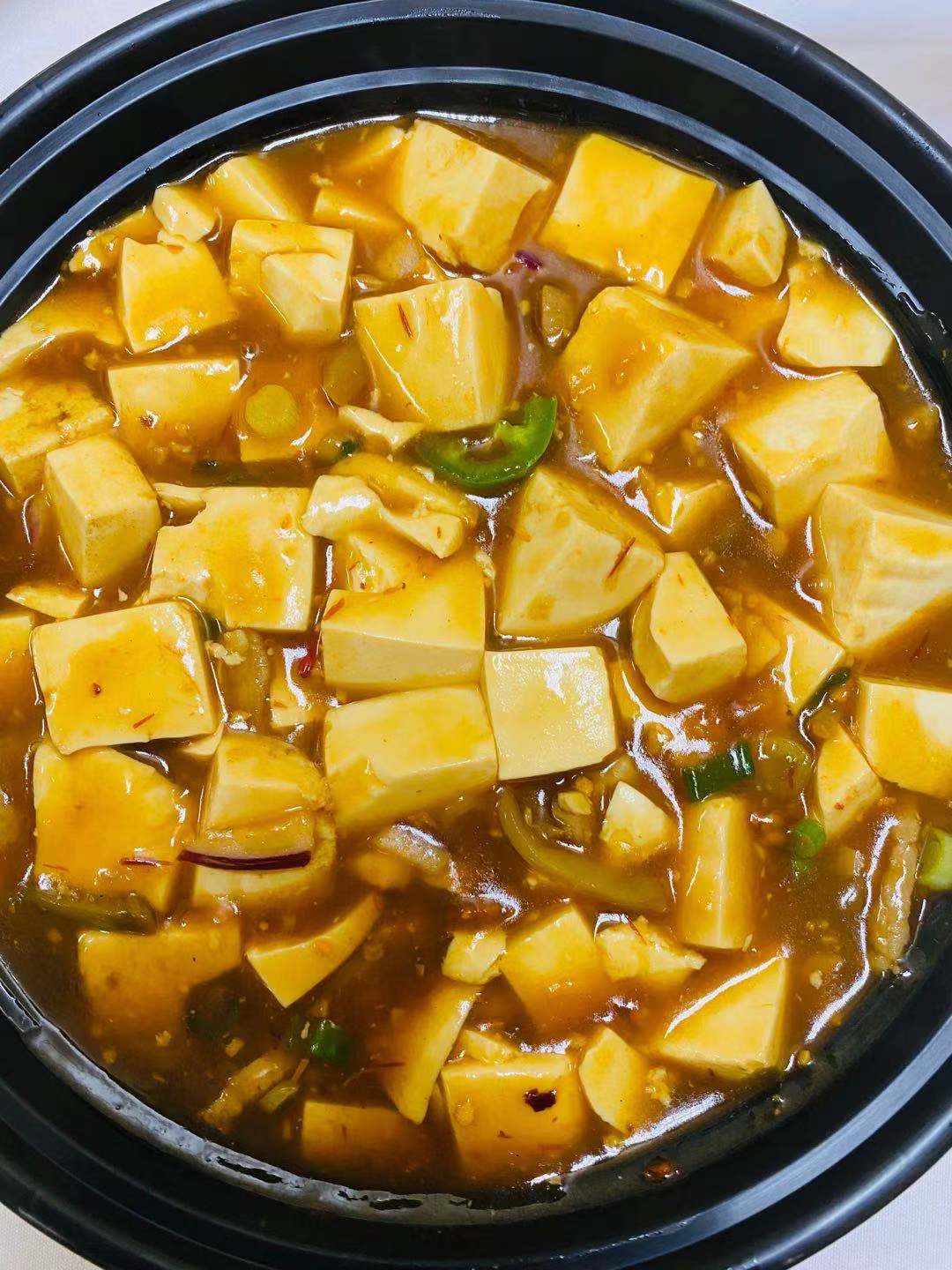 Order Mapo Tofu  (spicy) 麻婆豆腐 food online from Dim Sum Club store, San Francisco on bringmethat.com