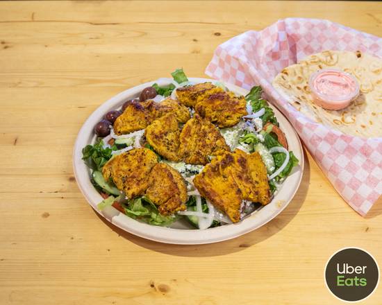 Order Chicken Kabob Salad food online from Shawarma Factory store, Tempe on bringmethat.com