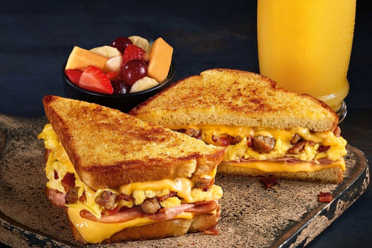 Order Hittin' Snooze Melt - Combo food online from The Burger Den store, Schertz on bringmethat.com