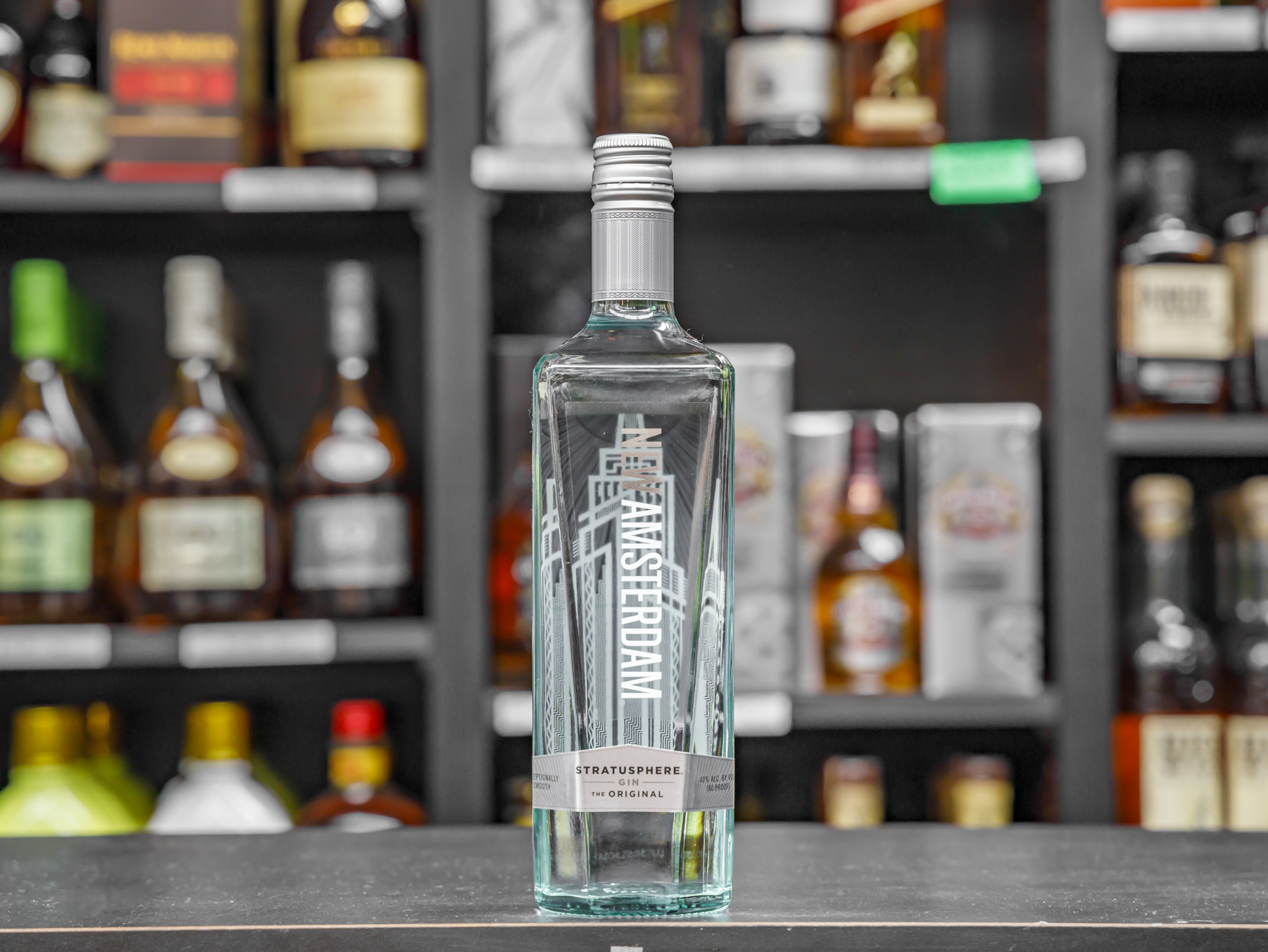 Order 750 ml New Amsterdam GIn stratusphere  food online from Harry's Market store, San Diego on bringmethat.com