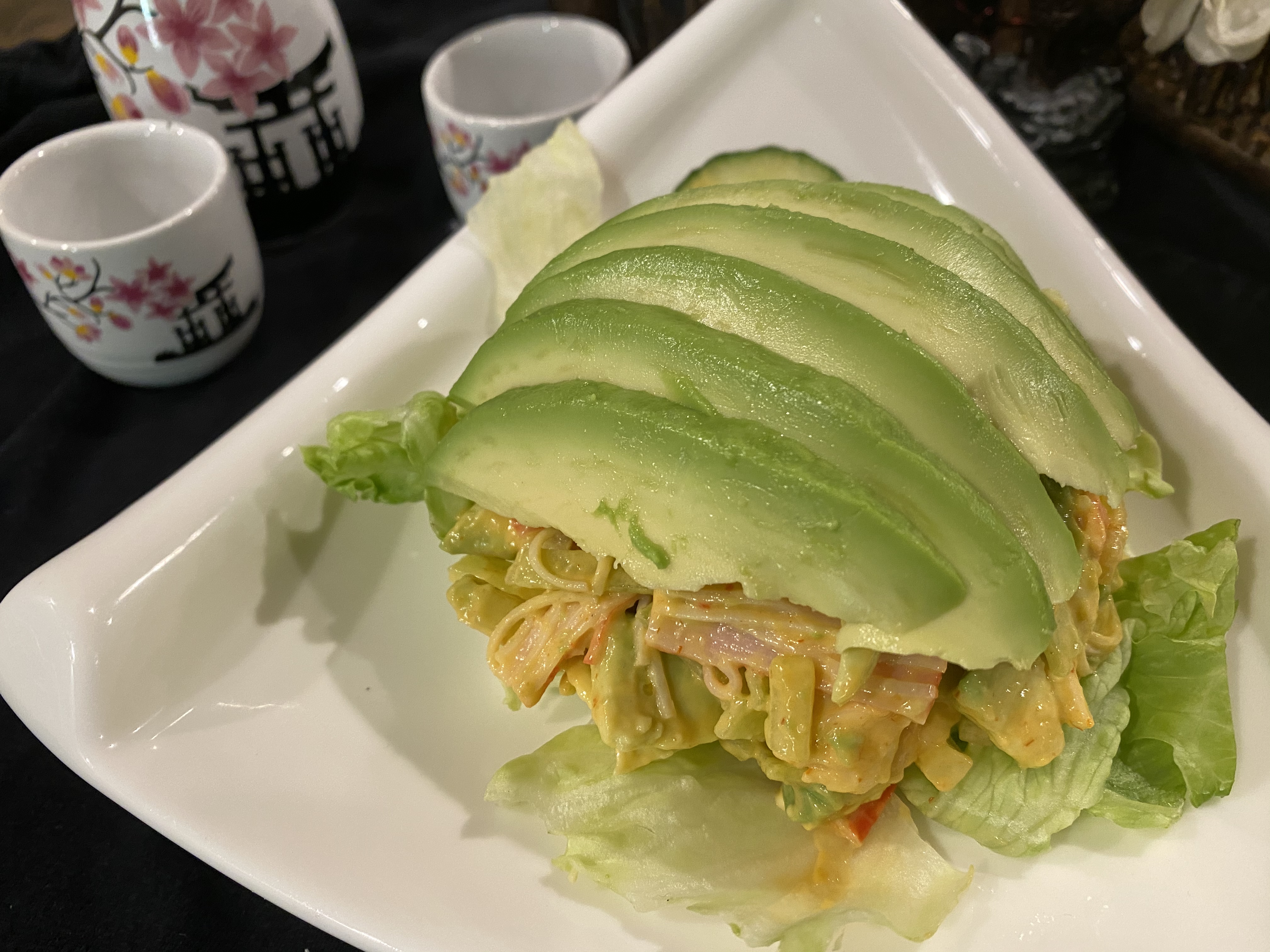 Order Avocado Seafood Salad food online from Sushi express store, Brookline on bringmethat.com