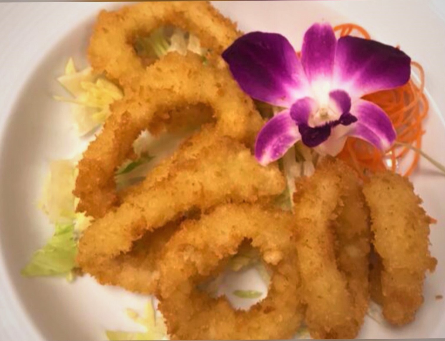 Order D13. Fried Calamari food online from Sushi Bang Bang store, Austin on bringmethat.com