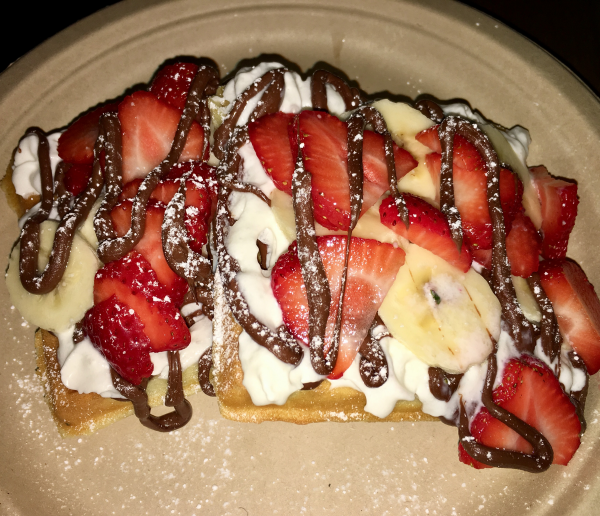 Order Belgian Waffles food online from Courtside Caffe store, Los Angeles on bringmethat.com