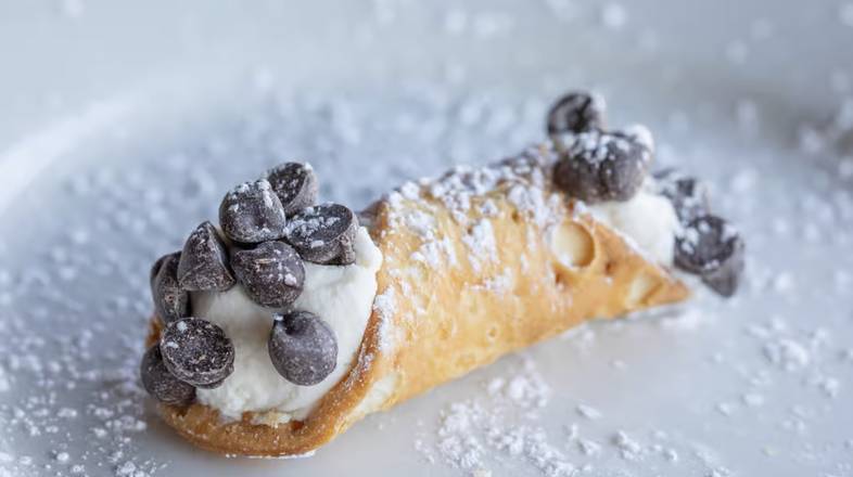 Order Cannoli with Chocolate Chips food online from Comellas store, West Roxbury on bringmethat.com